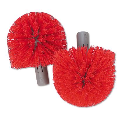 Replacement Heads for Ergo Toilet-Bowl-Brush System, Red, 2/Pack, 5 Packs/Carton1