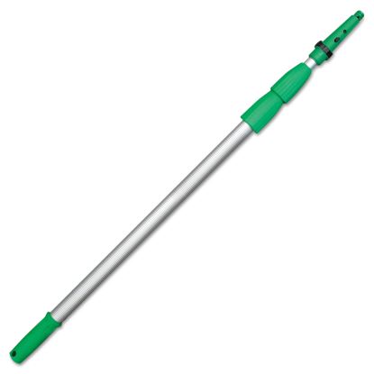 Opti-Loc Aluminum Extension Pole, 14 ft, Three Sections, Green/Silver1