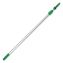 Opti-Loc Extension Pole, 4 ft, Two Sections, Green/Silver1