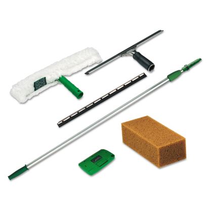 Pro Window Cleaning Kit with 8 ft Pole, Scrubber, Squeegee, Scraper, Sponge1