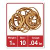 Rubber Bands, Size 10, 0.04" Gauge, Beige, 1 lb Box, 3,400/Pack2