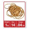 Rubber Bands, Size 14, 0.04" Gauge, Beige, 1 lb Box, 2,200/Pack2
