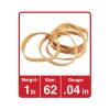 Rubber Bands, Size 62, 0.04" Gauge, Beige, 1 lb Box, 490/Pack2