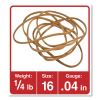 Rubber Bands, Size 16, 0.04" Gauge, Beige, 4 oz Box, 475/Pack2
