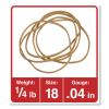 Rubber Bands, Size 18, 0.04" Gauge, Beige, 4 oz Box, 400/Pack2