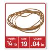 Rubber Bands, Size 19, 0.04" Gauge, Beige, 4 oz Box, 310/Pack2