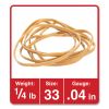 Rubber Bands, Size 33, 0.04" Gauge, Beige, 4 oz Box, 160/Pack2