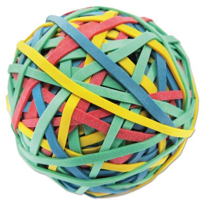 Rubber Band Ball, 3" Diameter, Size 32, Assorted Colors, 260/Pack1