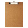 Hardboard Clipboard with Low-Profile Clip, 0.5" Clip Capacity, Holds 8.5 x 11 Sheets, Brown, 6/Pack2