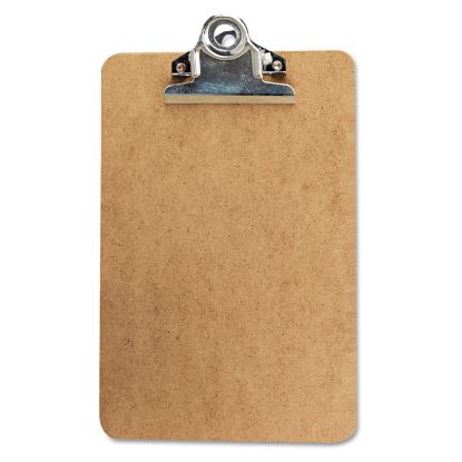 Hardboard Clipboard, 0.75" Clip Capacity, Holds 5 x 8 Sheets, Brown1