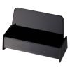 Business Card Holder, Holds 50 2 x 3.5 Cards, 3.75 x 1.81 x 1.38, Plastic, Black2