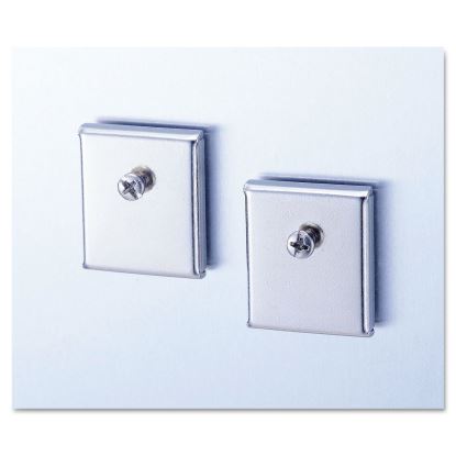 Cubicle Accessory Mounting Magnets, Silver, Set of 21