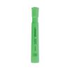 Desk Highlighters, Fluorescent Green Ink, Chisel Tip, Green Barrel, Dozen1