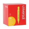 Desk Highlighter Value Pack, Fluorescent Yellow Ink, Chisel Tip, Yellow Barrel, 36/Pack2
