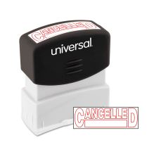 Message Stamp, CANCELLED, Pre-Inked One-Color, Red1