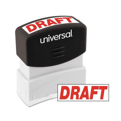 Message Stamp, DRAFT, Pre-Inked One-Color, Red1