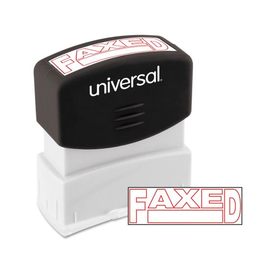 Message Stamp, FAXED, Pre-Inked One-Color, Red1