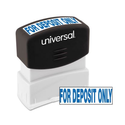 Message Stamp, for DEPOSIT ONLY, Pre-Inked One-Color, Blue1