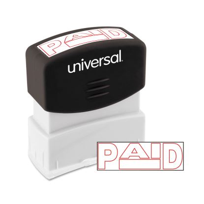 Message Stamp, PAID, Pre-Inked One-Color, Red1