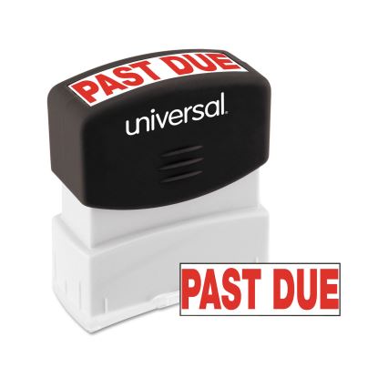 Message Stamp, PAST DUE, Pre-Inked One-Color, Red1