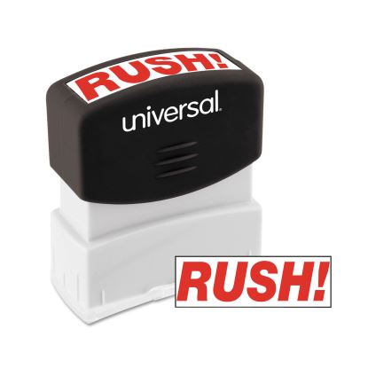 Message Stamp, RUSH, Pre-Inked One-Color, Red1