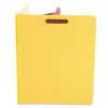 Bright Colored Pressboard Classification Folders, 1 Divider, Letter Size, Yellow, 10/Box2