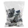 Binder Clip Zip-Seal Bag Value Pack, Large, Black/Silver, 36/Pack2
