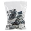 Binder Clips in Zip-Seal Bag, Large, Black/Silver, 36/Pack2