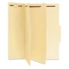 Six-Section Classification Folders, 2 Dividers, Legal Size, Manila, 15/Box1