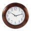 Round Wood Wall Clock, 12.75" Overall Diameter, Cherry Case, 1 AA (sold separately)1