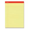 Perforated Ruled Writing Pads, Wide/Legal Rule, Red Headband, 50 Canary-Yellow 8.5 x 11.75 Sheets, Dozen1