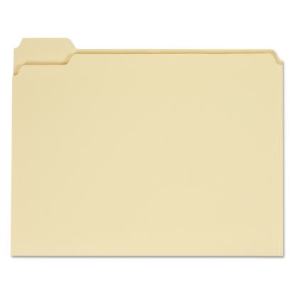 Top Tab File Folders, 1/5-Cut Tabs: Assorted, Letter Size, 0.75" Expansion, Manila, 100/Box1