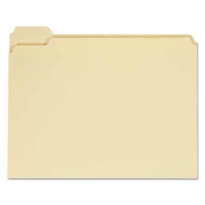 Top Tab Manila File Folders, 1/5-Cut Tabs, Assorted Positions, Letter Size, 11 pt. Manila, 100/Box1