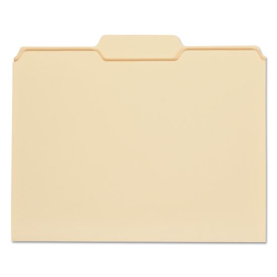 Top Tab Manila File Folders, 1/3-Cut Tabs, Center Position, Letter Size, 11 pt. Manila, 100/Box1