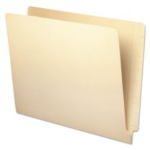 Deluxe Reinforced End Tab Folders, Straight Tab, Letter Size, Manila, 100/Box1