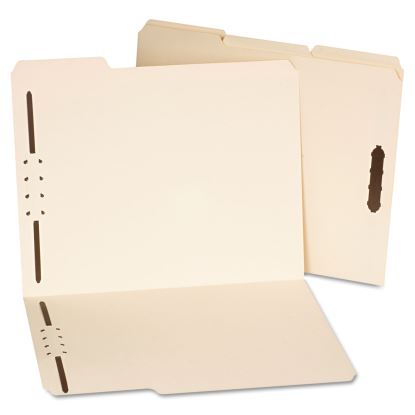 Deluxe Reinforced Top Tab Fastener Folders, 2 Fasteners, Letter Size, Manila Exterior, 50/Box1