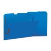 Deluxe Reinforced Top Tab Fastener Folders, 2 Fasteners, Letter Size, Blue Exterior, 50/Box2