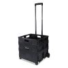 Collapsible Mobile Storage Crate, 18 1/4 x 15 x 18 1/4 to 39 3/8, Black1