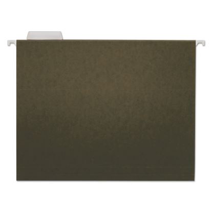 Hanging File Folders, Letter Size, 1/5-Cut Tabs, Standard Green, 25/Box1