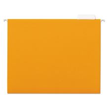 Deluxe Bright Color Hanging File Folders, Letter Size, 1/5-Cut Tabs, Orange, 25/Box1