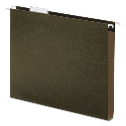 Box Bottom Hanging File Folders, Letter Size, 1/5-Cut Tab, Standard Green, 25/Box1