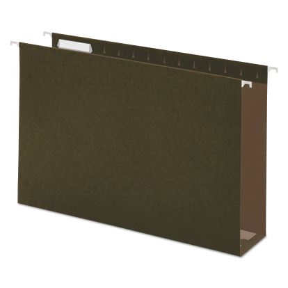 Box Bottom Hanging File Folders, 3" Capacity, Legal Size, 1/5-Cut Tabs, Standard Green, 25/Box1