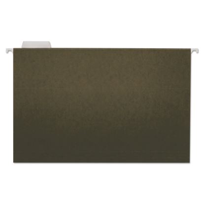 Hanging File Folders, Legal Size, 1/5-Cut Tabs, Standard Green, 25/Box1