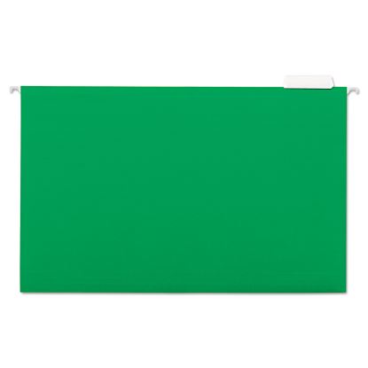 Deluxe Bright Color Hanging File Folders, Legal Size, 1/5-Cut Tab, Bright Green, 25/Box1