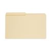 Top Tab Manila File Folders, 1/2-Cut Tabs, Assorted Positions, Legal Size, 11 pt. Manila, 100/Box1