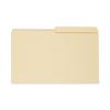 Top Tab Manila File Folders, 1/2-Cut Tabs, Assorted Positions, Legal Size, 11 pt. Manila, 100/Box2