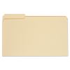 Top Tab Manila File Folders, 1/3-Cut Tabs, Assorted Positions, Legal Size, 11 pt. Manila, 100/Box1