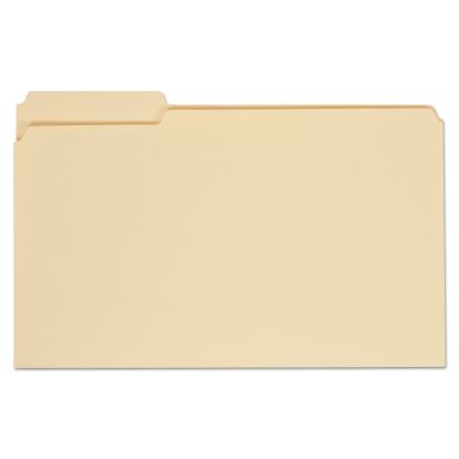 Top Tab Manila File Folders, 1/3-Cut Tabs, Assorted Positions, Legal Size, 11 pt. Manila, 100/Box1