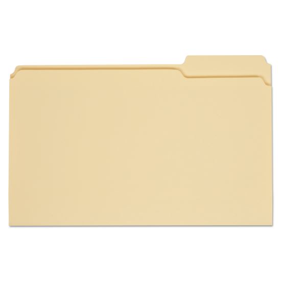 Top Tab File Folders, 1/3-Cut Tabs: Right Position, Legal Size, 0.75" Expansion, Manila, 100/Box1