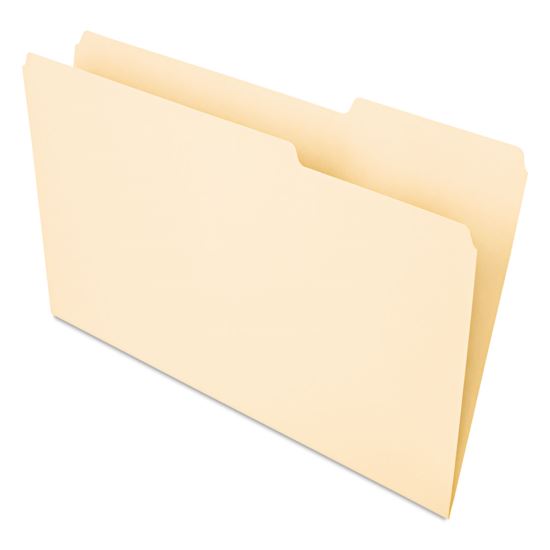 Interior File Folders, 1/3-Cut Tabs, Legal Size, Manila, 100/Box1